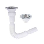 DESAGUE P/FREGADERO FLEXIBLE 1-1/2" CON REJILLA METALICA 4" "P-11555"