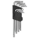 LLAVE ALLEN TORX DE SEGURIDAD JUEGO 9PCS "DT-HK498"