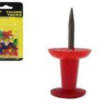 TACHUELA DE CABEZA PLASTICA (BLISTER 20PCS) COLORES "F-1140"
