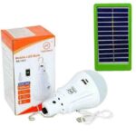 BOMBILLO EMERGENCIA RECARGABLE 9W C/PANEL SOLAR DC5V 700MAH (ESPECIAL PARA CAMPAMENTOS) "RE1601P"
