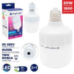 BOMBILLO EMERGENCIA RECARGABLE 20W 6400K E27 (ESPECIAL PARA CAMPAMENTOS) "A105-GFS-20W-E"