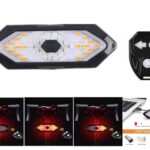 LINTERNA P/BICICLETA LED 50LM TRASERA ROJA MULTIFUNCION CON SEÑALES RECARGABLE USB "TL-5177"