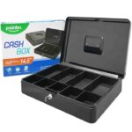 CAJA DE METAL P/DINERO 14.5 PULGADAS 370X285X98MM "YFC-33-P"