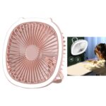 ABANICO 8" DE MESA 3 VELOCIDADES C/LUZ Y BATERIA RECARGABLE 18650 USB 5V "AM-1991"