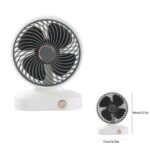 ABANICO 4" DE MESA MINI DOS VELOCIDADES RECARGABLE USB 5V "ZB097"