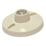 SOCKET PLAFON DE 4" E:27 - 250 V/AC BEIGE "EL-1292"