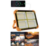 LAMPARA LED 20W USB 5V P/CARGA 2000LM SOLAR RECARGABLE IP66 "LED-IP66"