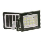 LAMPARA REFLECTOR SOLAR 100W 4000LM 6500K LED 7X6" A PRUEBA DE AGUA IP67 C/CONTROL "GD-756"