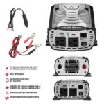 INVERSOR 12V-110V 500W RMS / 1000W PICO C/PUERTO USB V8 TIPO "CPI-500W"