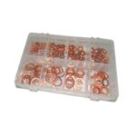 KIT ARANDELA COBRE PLANA PARA SELLO 240PCS SURTIDO "GE227"
