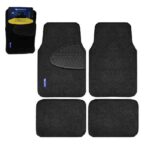 ALFOMBRA 4PCS DE PELO NEGRO "ML-5000-N"