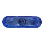 HALOG OVAL 4.5X1.5 METAL-VIDRIO AZUL DOBLE "HY-259 BLUE"