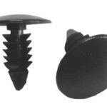 CLIP PLASTICA TAPICERIA AUTO 25PCS NEGRO EXTERIOR P/ FORRO "DFC063"