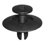 CLIP PLASTICA TAPICERIA AUTO 25PS NEGRO P/ FORRO "DFC018"