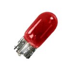 BOMBILLO AUTO 12V T/VIDR MED T10 ROJO 5W "0946R"
