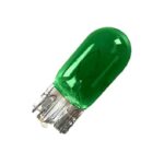 BOMBILLO AUTO 12V T/VIDR MED T10 VERDE 5W "0946G"