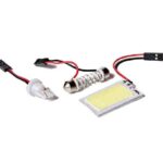 LAMPARA DE TECHO 12V 16 LED BLANCA RECTANGULAR 1.5X2.5CM HIPER "DL-COB-16SMD WH"