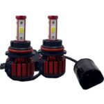 BOMBILLO AUTO 12V LED 9004 HI/LOW 18W 1400LM 6500K 10-30V BLANCO KIT 2PCS 4 LADOS "LF-8919-9004"