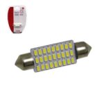 BOMBILLO AUTO 12V BLANCO P/CABINA 10X39MM 27 LED HI POWER "LF-2624"