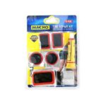 PARCHES PARA REPARAR NEUMATICOS KIT 6 PARCHES+GOMA+LIJA "FE-1525"