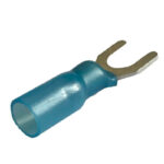 TERMINAL HERRADURA 16-14 AZUL #6 CON TERMOENCOGIBLE Y SOLDADURA PAQ 25PCS "TSH-24-25BAG"