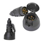 CONECTOR ELECTRICO ACOPLE DE LUZ P/TRAILER PLASTICO 7 LINEAS (MACHO Y HEMBRA) "MIY-THITCH-2"