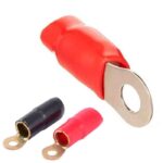 TERMINAL OJO PTR- 0 ROJO Y NEGRO PAQ 2PCS "PTR-0T-NR-2BAG"