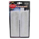 REFLECTIVO RECTANGULAR P/AUTO 15X5CM BLANCO 2PCS ADHESIVO "AG6-032"