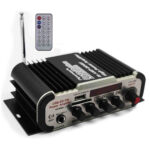 AMPLIFICADOR P/AUTO 2CH 80W C/USB/SD/FM/MP3 12V MINI "IS-AMP-221BT"