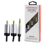 EXT PLUG 3.5 ST A 2 PLUG RCA ORO 6Ft / 1.8M BLISTER "MAG-708"