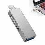 MINI HUB ULTRA DELGADO DE 3 PUERTOS 2 USB + 1 TIPO C 3.8 SALIDA TIPO C "WI-T02"