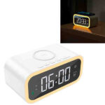 CARGADOR P/CELULAR INALAMBRICO C/RELOJ DESPERTADOR Y LAMPARA 15W "WI-W015"