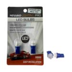 BOMBILLO AUTO 12V T/VIDR MED T10 6LED AZUL (BLISTER 2) "T10-6LED BL"