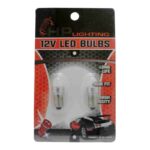 BOMBILLO AUTO 12V PEQ 1CONT LED AZUL H/P BASE METAL "BA9S-HP-1W-BL"