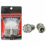 BOMBILLO AUTO 12V MED 1CONT 67 9LED AZUL (BLISTER 2) "S25-1156-9-BL"