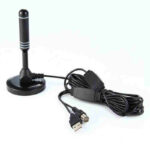 ANTENA TELEVISION DIGITAL 1080 HDTV AMPLIFICADA 25DB C/CABLE 5MTS "HD-5M"