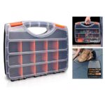 CAJA ORGANIZADORA PLASTICA 12"x10"X2" 15 ESPACIOS "SCASE-320"