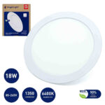 LAMPARA PANEL LED REDONDA EMP 8.7" 18W 6400K 1350LM 100-265V "A105-PB001-18W"