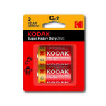 BATERIA CARBON TIPO C KODAK 1.5V (BLISTER 2) (6048) "CX2"